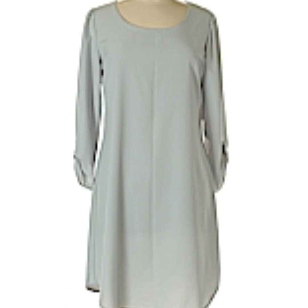 Brenda's Casual Grey Dress